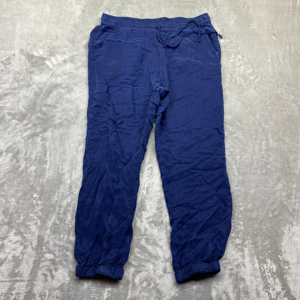 Johnny Was Alice Cropped Navy Blue Drawstring Jogger Pants‎ R65120-0 Mens Medium